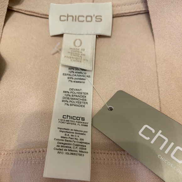Chico’s Drape Jacket (Size 0) Frosted Petal Color - Picture 4 of 13